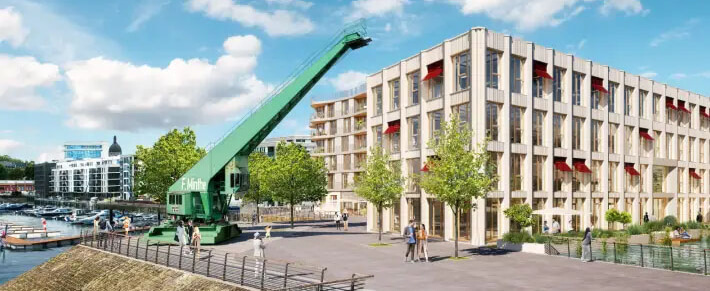Wohn-und Gewerbebauung Hafeninsel 1, Zollhafen Mainz